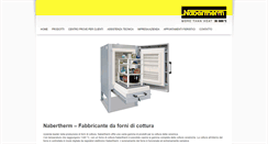 Desktop Screenshot of nabertherm-forni.com